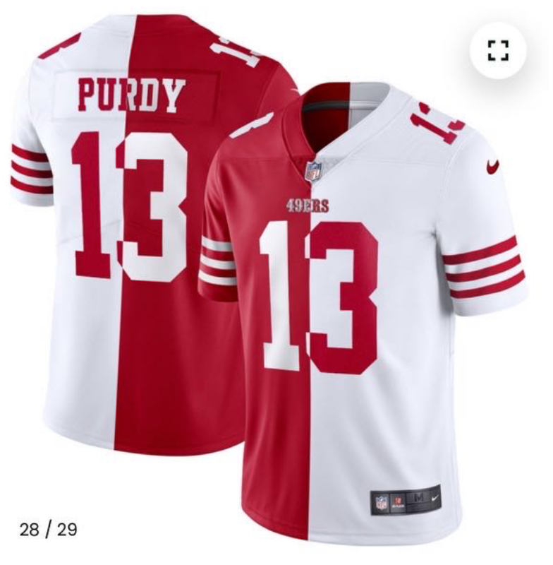 Men San Francisco 49ers #13 Purdy red 2025 Nike Limited NFL Jersey style 55->san francisco 49ers->NFL Jersey